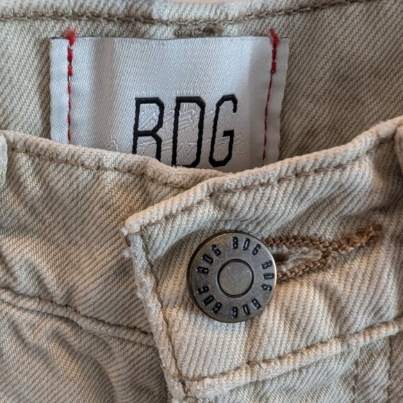 BDG - Beige Skater Baggy Jeans - Distressed/Ripped Jeans - Size: US 25 - Picture 5 of 5